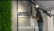 HOW TO APPLY CEMENT TEXTURE PAINT | Application step | DIY | Budget Wall Design.