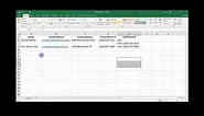 Excel Contacts List Tutorial