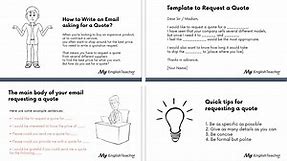 Request for Quotation [Template] 📮 How to Write an Email Asking for a Quote? - MyEnglishTeacher.eu Blog