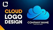 Cloud minimal logo design - How to Design cloud logo (adobe illustrator tutorial)