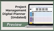 OneNote Project Management Planner (Undated) | PREVIEW