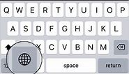 how to remove globe icon from iphone keyboard