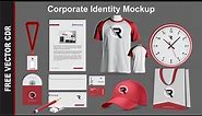 Desain Mockup Corporate Identity Format CorelDraw - Mockup Design