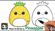 How to Draw a Pineapple Squishmallow 🍍 Summer Art Series #12