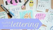Simple Hand Lettering- One Trick, Many Fonts!