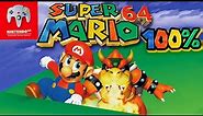 Super Mario 64 Switch Online N64 - 100% Longplay Full Game Walkthrough No Commentary Gameplay