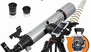 Celestron – StarSense Explorer DX 102AZ Smartphone App-Enabled Telescope – Works with StarSense App to Help You Find Stars, Planets & More – 102mm Refractor – iPhone/Android Compatible