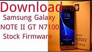 Download Samsung Galaxy NOTE II GT N7100 Stock Firmware