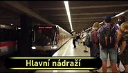 Metro Station Hlavní nádraží - Prague 🇨🇿 - Walkthrough 🚶