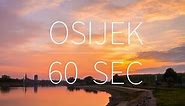 Osijek in 60 sec — Croatia | DRONE FOOTAGE | Pointers Travel