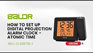 How to Set-Up Digital Projection Alarm Clock with Atomic Time.