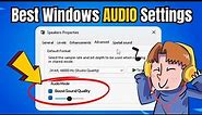 Best Windows AUDIO Settings for Quality Sound & GAMING (Boost & Bass)