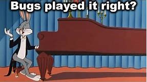 They Animated the Piano Correctly? (Bugs Bunny and George)