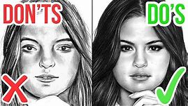 DO'S & DON'TS: How To Draw a Face | Realistic Drawing Tutorial Step by Step