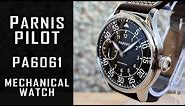 Parnis pilot 44mm mechanical watch PA6061 review. Seagull ST3600 #281 #gemislaguna #automaticwatch