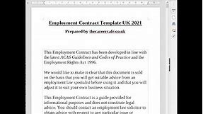 Employment Contract UK 2024