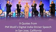 9 Quotes from PM Modi's Digital India Dinner Speech in San Jose, California