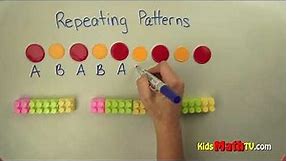 Repeating Patterns Video For Kids, Math Lesson For Kindergarten, 1st and 2nd Grade