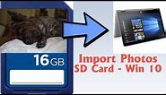 How To Import Photos From A SD Card to Windows 10