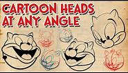 How to Draw Cartoon Heads at Any Angle | Cartoon Construction