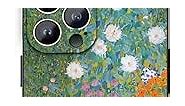 Compatible with iPhone 15 Pro Max Case, Flower Garden by Gustav Klimt Case Fine Art Cover for Women Men, Soft Slim Case for iPhone 15 Pro Max