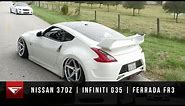 Bagged Infiniti G37 & Nissan 370Z | Ferrada Wheels FR3 | Air Ride