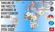 Timeline of the First TV Networks in Every Country (2023 REMAKE) (1928-2023)