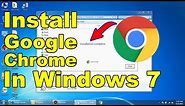 Install google chrome on windows 7 | Download google chrome in windows 7