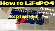 LiFePO4 charging and discharging curve explained. How far to go? (Qishou EVE LF304 capacity test)