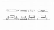 TV Stands - Free CAD Drawings