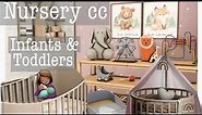 Build/Buy CC for infants & toddlers |the sims 4| CC SHOWCASE 200+ ITEMS (furniture,toys,high chairs)