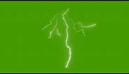Green screen Lightning footage chroma key lightning raio, trovões