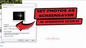 How to Set Images as Screensaver in Windows 10/ 11 | Add Multiple Images to Screensaver
