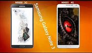 الفرق بين نسخ 3G N9000 و 4G N9005 في جالكسي نوت 3 Galaxy Note