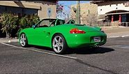 2001 Porsche Boxster Ruf 3400S in Viper Green & Engine Sound on My Car Story with Lou Costabile