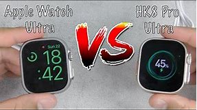 REAL vs FAKE: Apple Watch Ultra VS HK8 Pro Ultra With A CHARGER Test! They Both Look Similar!!