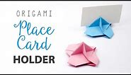 Origami Place Card Holder Tutorial - Card Stand DIY - Paper Kawaii
