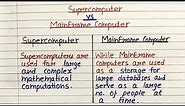 Difference Between Supercomputer and Mainframe Computer | What is a mainframe computer?