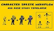 My Character Sprite Workflow (and Pose Study Timelapse!)