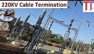 220KV Cable Termination basics. An example with components. Watch at 1.5x for better experience