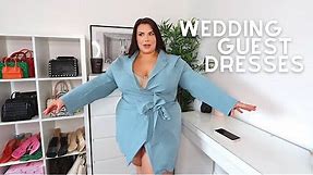 ASOS plus size wedding guest dresses try on haul