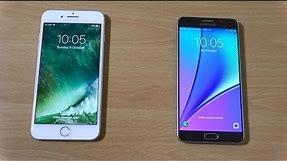 iPhone 7 Plus vs Samsung Galaxy Note 5 - Speed Comparison!