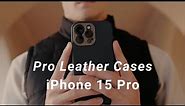 Leather Cases for iPhone 15 Pro — SANDMARC