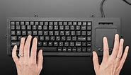 Full Size Panel Mount Keyboard with Trackpad