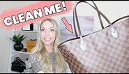 How To Clean Louis Vuitton Bag In 5 Minutes! (NEVERFULL HANDBAG)