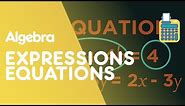 Expressions, Equations, Formulae & Identities | Algebra | Maths | FuseSchool