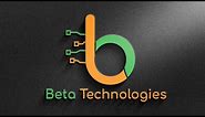 B (Beta Technologies) Logo design | Professional and modern design | Adobe illustrator