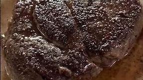 Delmonico steak in butter sauce