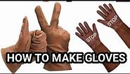 Leather Gloves, simple method how to make a Gloves in Leatherwork / Leather techniques #2023 Fym Art