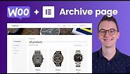 How to create a Product grid / Archive page with Categories - Elementor Woocommerce